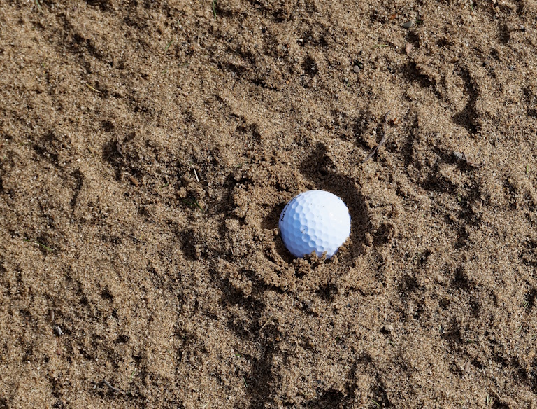 Ball plugged in wet sand
