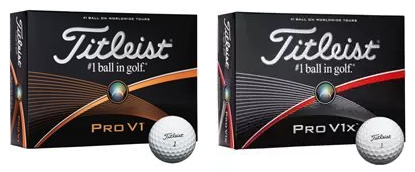 Titleist Pro V1 & Pro V1x 2015 Golf Balls - Boxes Side-By-Side