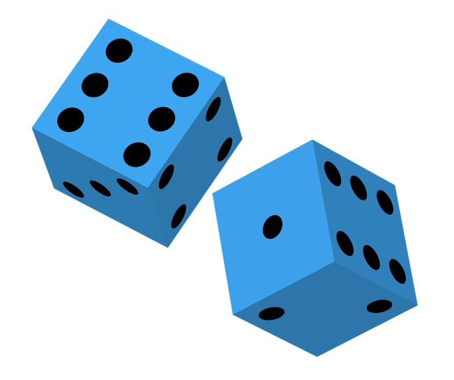 Pair of blue dice