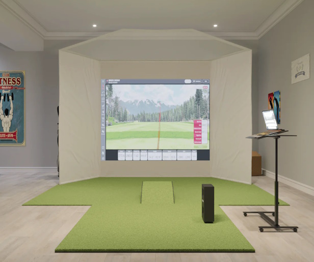 Uneekor EYE MINI Lite Retractable Golf Simulator Package